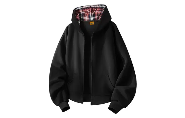 加菲猫家族 美式高街潮流校园慵懒风简约无性别主义时尚通勤百搭柔软亲肤舒适休闲落肩宽松连帽开衫卫衣 男女同款