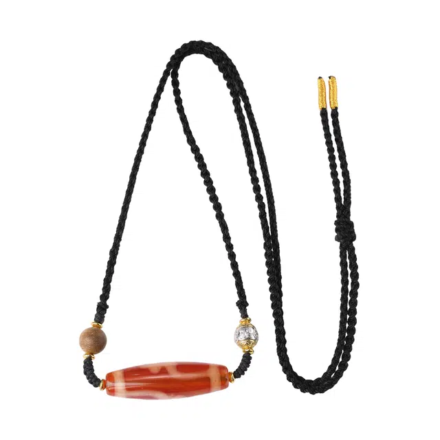 【布达拉宫文创】 布达拉宫 【心想事成】纳财聚宝藏式民族风红肉一眼天地宝瓶三眼天珠#好运 玛瑙 吊坠 男女同款情侣款