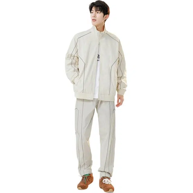 金盾 防水立领简约长袖长裤休闲运动套装 男女同款