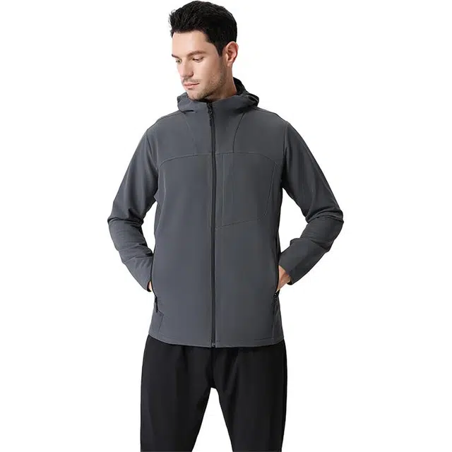 金盾 休闲纯色舒适百搭夹克外套 男款