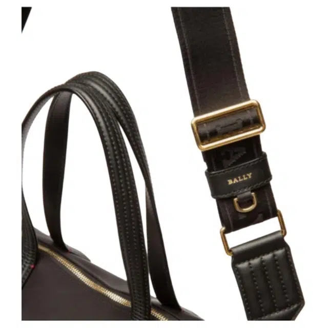 Bally Recycled Nylon Tote Bag Black