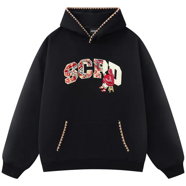 SCPD Vintage Embroidered Hoodie