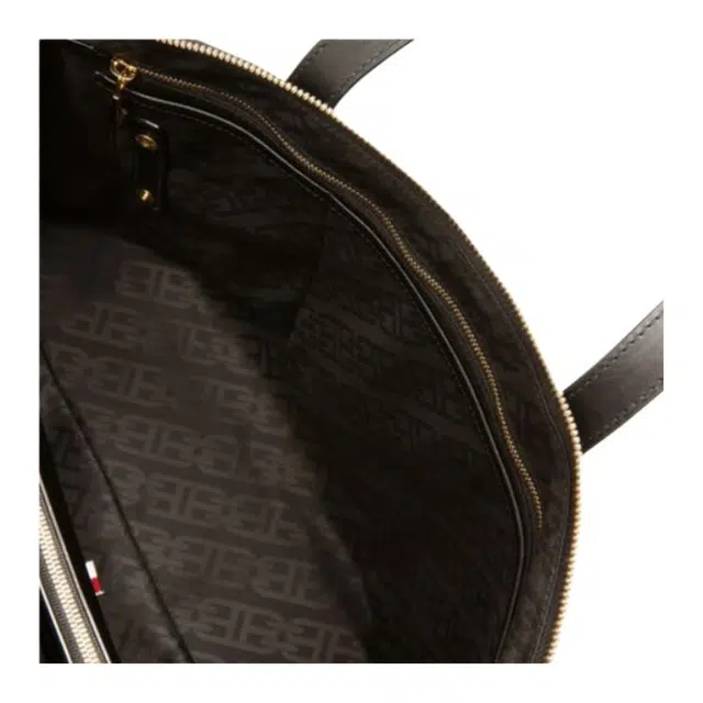 Bally Recycled Nylon Tote Bag Black