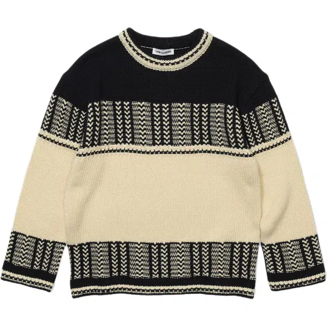 LOW CLASSIC FW25 JACQUARD KNIT SWEATER