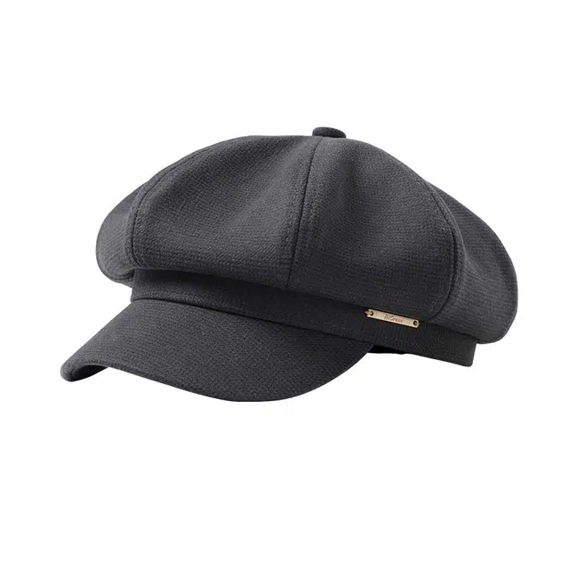 南极人 帽子秋冬季韩版气质八角帽显脸小适合方圆脸英伦复古文艺报童画家帽 百搭 贝雷帽 女款