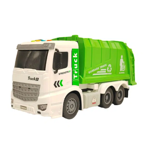 极慧猫 绿色垃圾车 过家家玩具