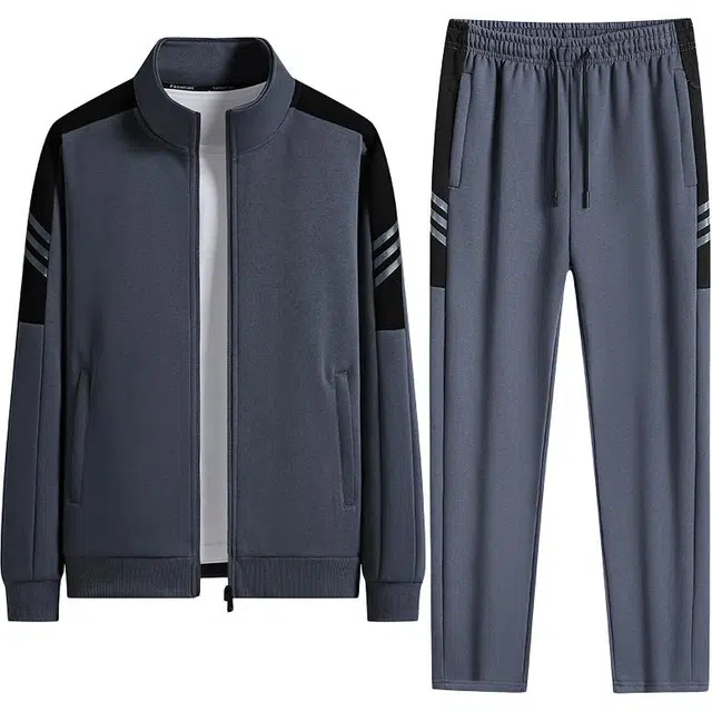 金盾 针织高腰春秋上衣时尚百搭日常下装休闲运动套装 男款