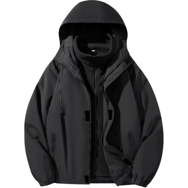 金盾 三合户外单层风衣外套防风防水夹克 男女同款