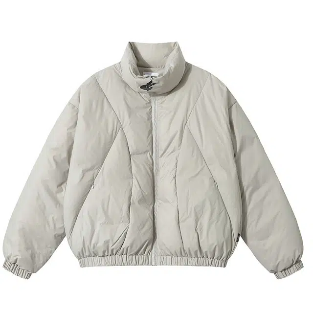 极限涡轮 美式高级感立领潮流小众宽松休闲百搭设计感保暖外套棉服 男女同款