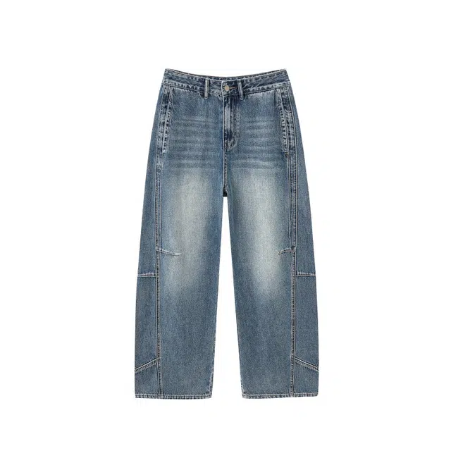 云妃秀 大码女装牛仔裤百搭舒适时尚休闲韩版宽松减龄显瘦微胖秋季 女款