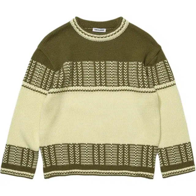 LOW CLASSIC FW25 JACQUARD KNIT SWEATER