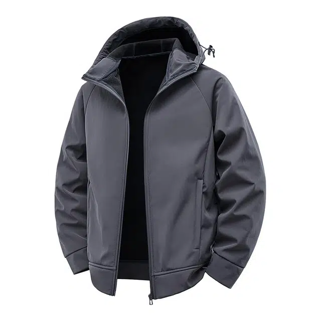 金盾 秋季防风休闲连帽防水夹克 男款