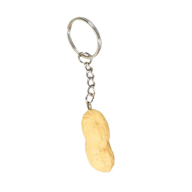 中式简约风仿真花生食玩萌趣可爱时尚卡通包包挂饰  卡莱茵 合金#好运 亚克力 挂件 男女同款情侣款