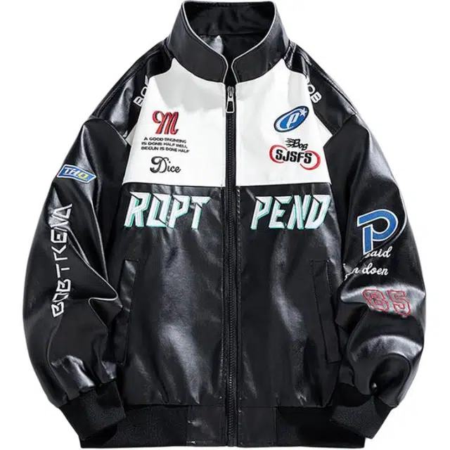 金盾 秋冬季机车服刺绣夹克外套 男款