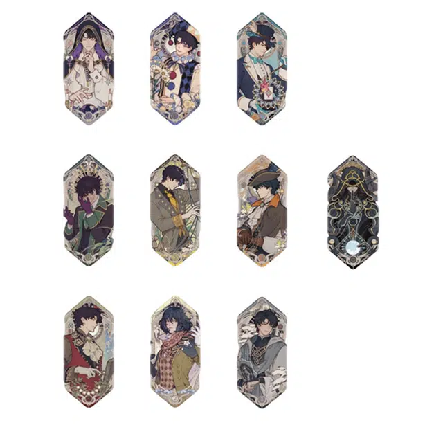 广博 诡秘之主联名吧唧占卜家无面人愚者菱形马口铁 徽章