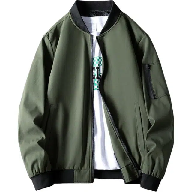 金盾 潮流休闲棒球领百搭男士秋冬装上衣夹克外套 男款