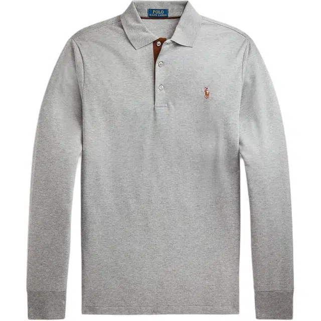 Polo Ralph Lauren Mesh Pullover Polo Long Sleeve