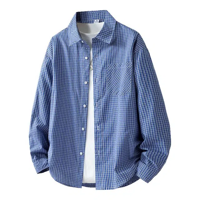 金盾 美式复古简约宽松休闲衬衣夹克 男款