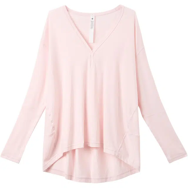 lululemon Back in Action V-Neck Long Sleeve Tee