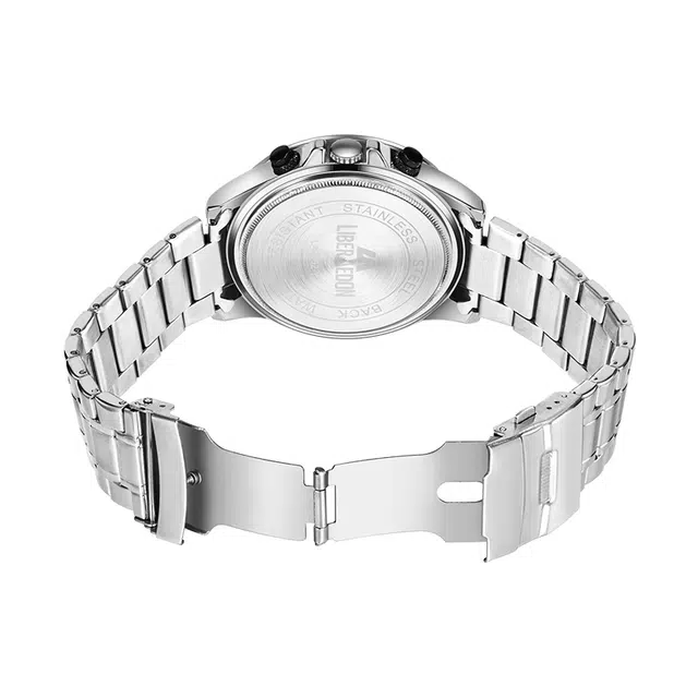 LIBER AEDON Quartz Watch Stainless Steel Strap White Dial