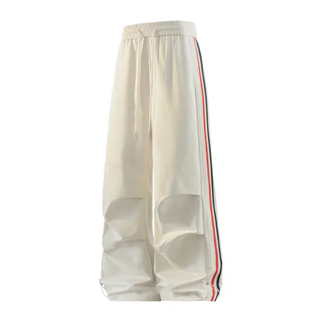 北欧攻略 美式潮流直筒简约宽松休闲裤 男女同款