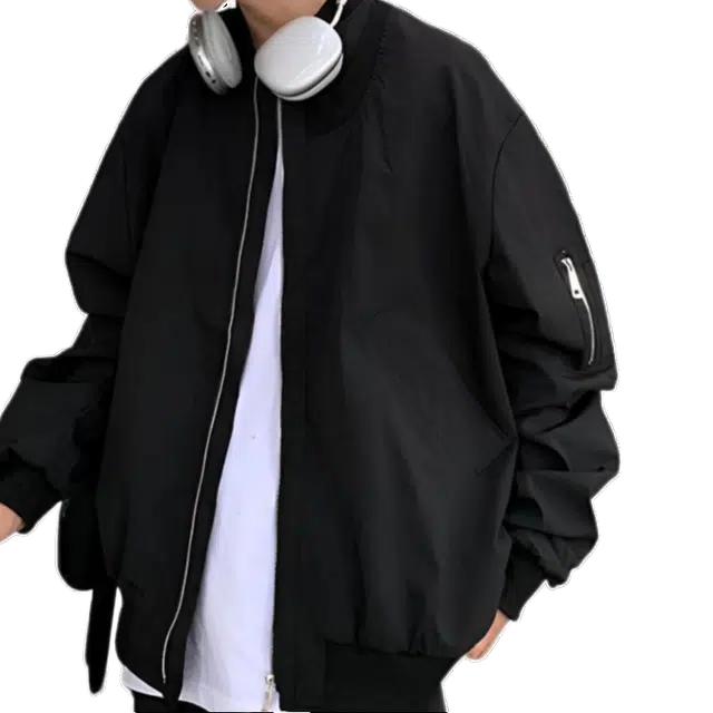 徐百货  美式潮牌百搭休闲时尚宽松复古飞行员棒球服 男女同款