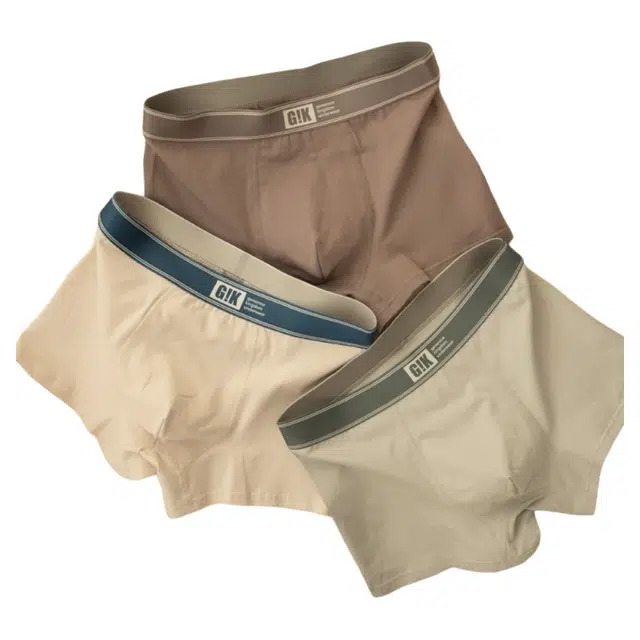 潞优野 高级感高品质纯棉抗菌大码青年裤头亲肤材质舒适吸汗透气四角短秋季平角内裤 男款