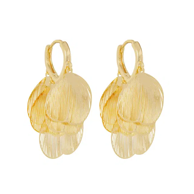 澜耀 镂空蝶翼流苏 小众设计轻奢高级感百搭灵动洋气耳饰 铜合金 耳环 女款