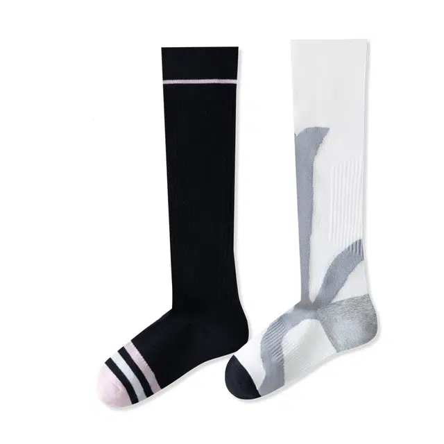 棉武器 棉武器运动健身袜通用舒适柔软高密度透气吸汗性好亲肤高筒袜 女款