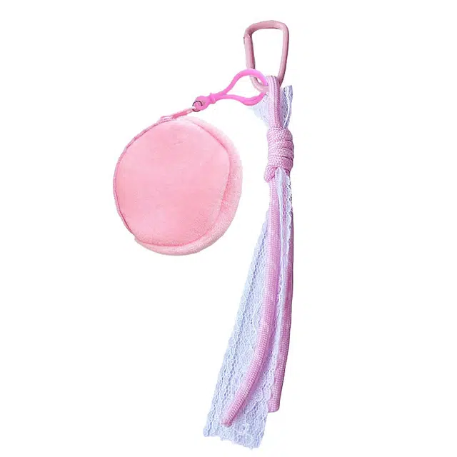 卡莱茵 【小包包】小清新可爱风带蕾丝边简约甜美精致时尚俏皮轻奢小众百搭#好运 尼龙 挂件 男女同款情侣款