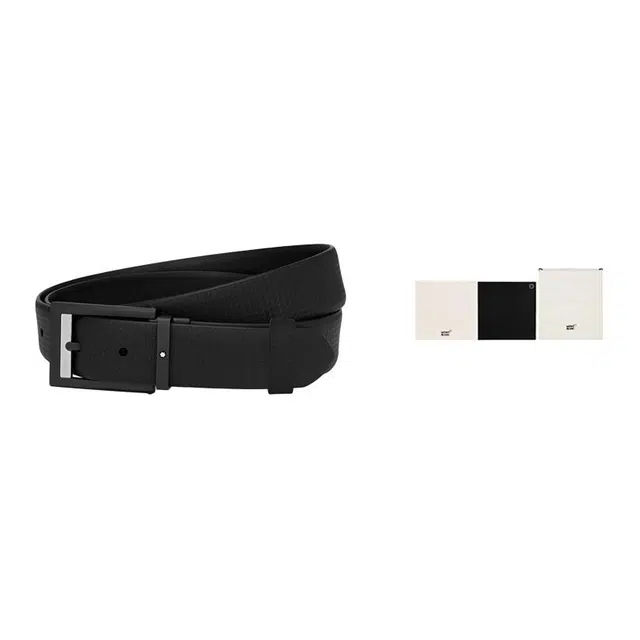 Montblanc Leather Belt Black