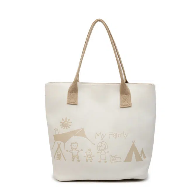 度森袋鼠 时尚简约百搭日常通勤 帆布 单肩包 女款 卡其色/黑色/咖啡色