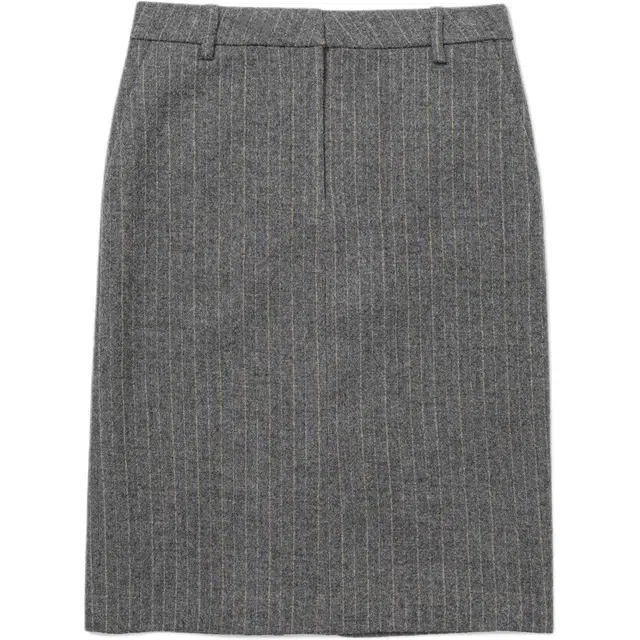 LOW CLASSIC FW25 STRIPE WOOL H-LINE SKIRTS