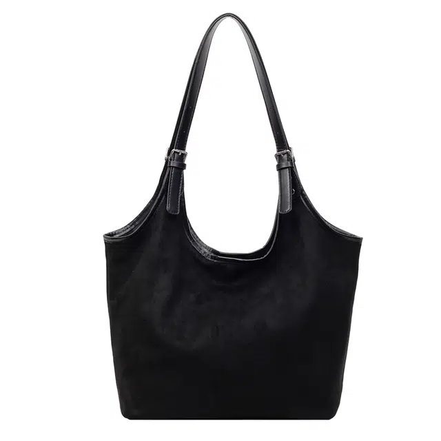 草丛喵喵喵 时尚复古磨砂高级感 皮绒 托特包单肩包 女款 多色