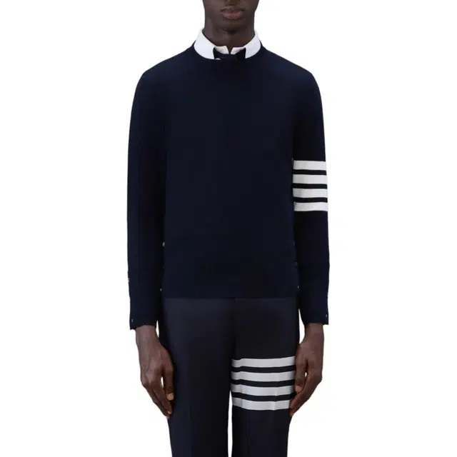 THOM BROWNE WOOL 4-BAR PULLOVER