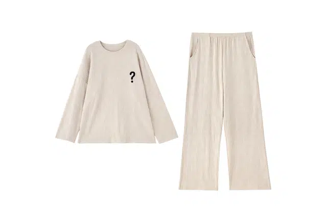 俏薇妮 舒适春秋季纯棉长袖长裤带胸垫一体圆领家居服睡衣礼盒 女款