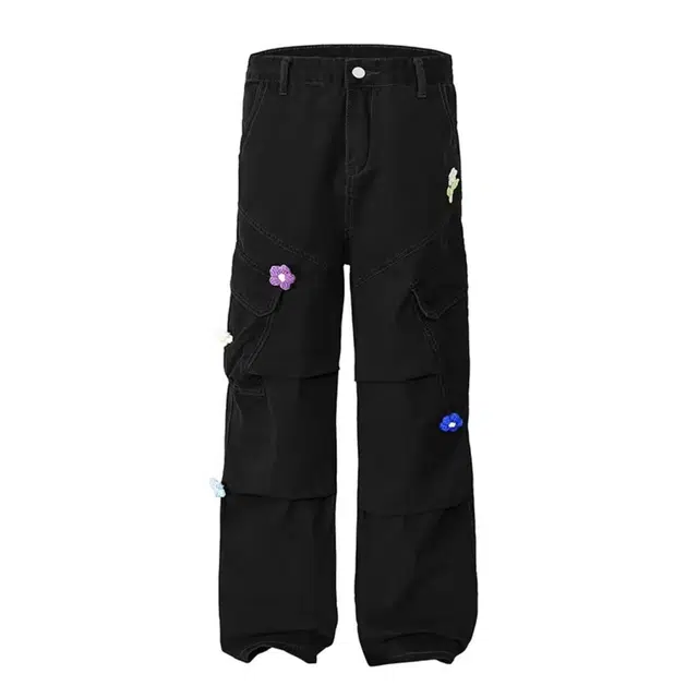 袋鼠 国潮美式夏季多口袋设计工装裤 男女同款