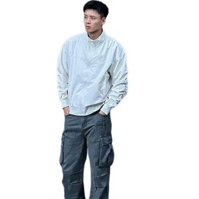 徐百货 美式教练飞行员外套款秋季春三防立领棒球服休闲百搭舒适正肩夹克 男女同款