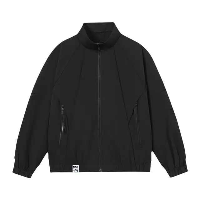 吾皇猫 高街学院风美式复古简约百搭基础款宽松潮流潮牌春秋款立领上衣时尚舒适透气秋季休闲夹克外套 男女同款