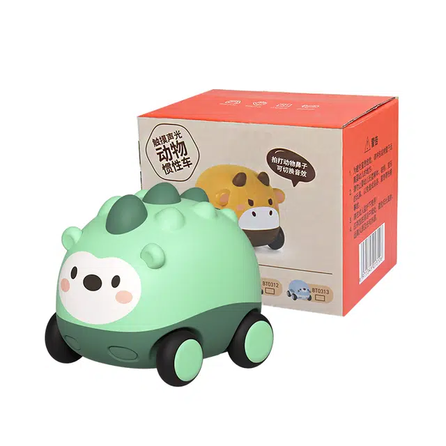 蓓臣 卡通惯性触摸车 带声光 回力小车 早教益智玩具