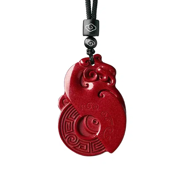 茂琼 简约 时尚 紫金砂朱雀吊坠红色属火饰品小众百搭高级感#好运 朱砂 项链 男女同款情侣款