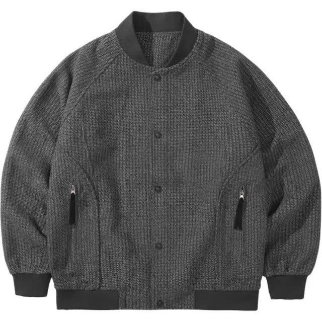 希越 高端美式老钱轻熟风线纱针织衫开衫复古棒球服夹克 男款