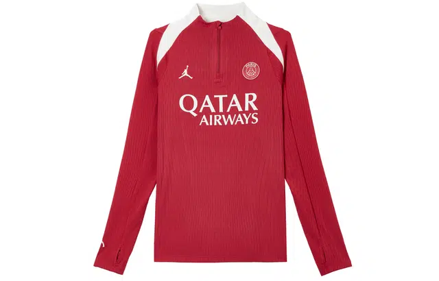 Jordan ADV Long Sleeve Football Jersey Red