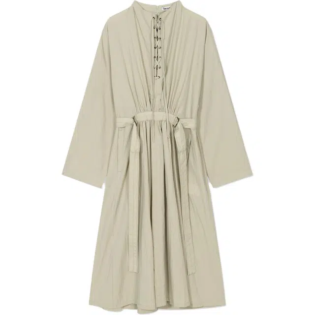 LOW CLASSIC FW25 LACE-UP BELTED DRESS