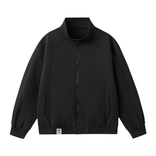 吾皇猫 学院风高街复古简约百搭基础款宽松潮流潮牌春秋款立领上衣时尚舒适透气秋季休闲夹克外套 男女同款