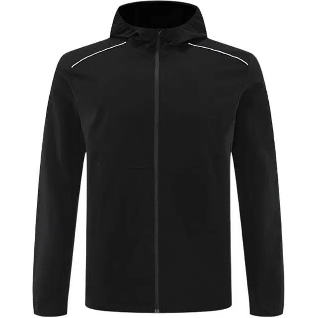 金盾 拉链防泼水防风连帽宽松夹克 男款