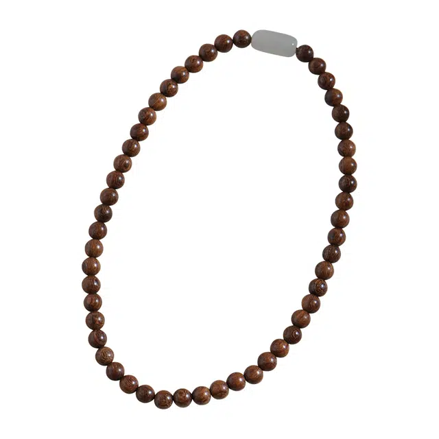 子婳 招财转运佛珠双圈叠戴手持念珠中式简约民族风精致檀木文玩古朴古雅珠串#好运 金丝檀木 手串 男女同款情侣款