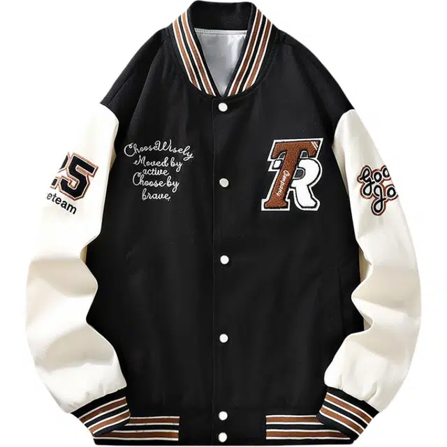 稻草人  潮流经典百搭港风复古棒球服 男女同款