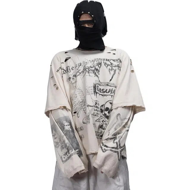 FREE WORLD ORDER Punk Skull Tee