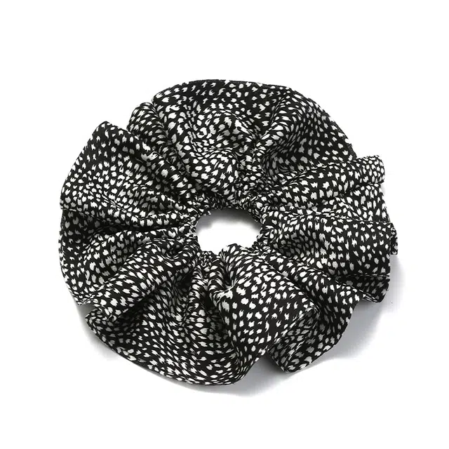 如花梦 复古风 韩系大头花高级感豹纹大肠圈 布艺 发圈头绳 女款